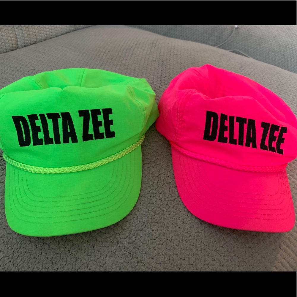 Neon Nylon Delta Zeta Hats